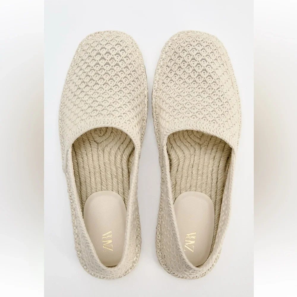 NEW ZARA VACATION /SUMMER CROCHET LOFT SIZE 7.5 🚨NO DISCOUNT